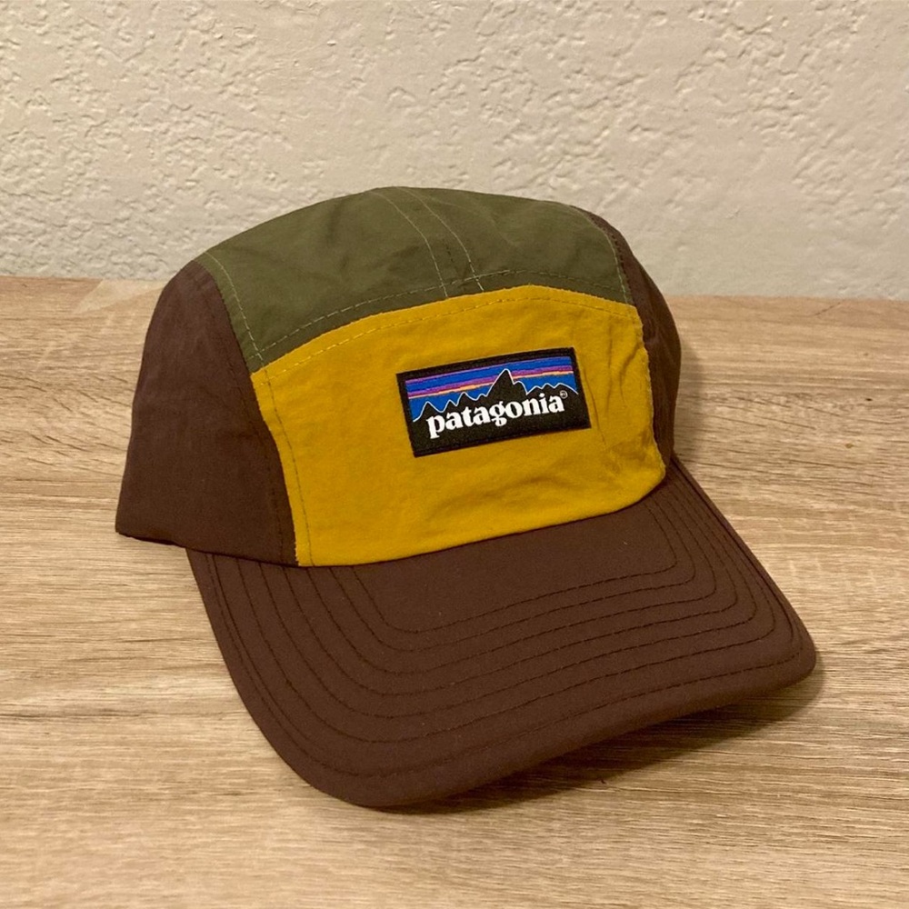 Patagonia Hat with Purple, Blue & Black Logo Trim
